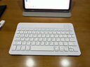 GOMI适用苹果ipad10.2/11代无线蓝牙键盘air2/3/7鼠标mini5/4便携pro11外接手机 10寸白键盘+(同色鼠标）+收纳包/支架/充电线 实拍图