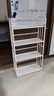 SOFS书架落地客厅置物架简易学生书本收纳架子卧室床头钢制铁艺小书柜 白色/4层 实拍图