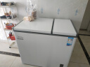 美的（Midea）210升双温双箱家商两用冰柜 大冷冻小冷藏卧式顶开门冰柜 小型冰箱节能低音冷柜BCD-210DKEM(E) 实拍图