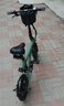BAICYCLE小白电动自行车折叠便携超长续航锂电池通勤代步电瓶车成人助力小型迷你电动单车男女 S2 Pro绿色/前后双避震//铝合金400W 实拍图
