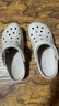 卡骆驰crocs洞洞鞋贝雅男鞋女鞋轻便耐磨一脚蹬拖鞋休闲鞋|10126 卵石色-2V3 40 (250mm) 实拍图