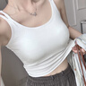 俞兆林小吊带背心女士带胸垫外穿美背文胸一体内搭无袖春夏打底上衣黑色 实拍图