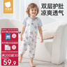 贝肽斯儿童睡衣夏季薄款纯棉2025新款男女儿童家居服连体衣服套装 晒单实拍图