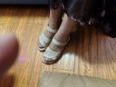 红蜻蜓闰月妈妈凉鞋夏季软底防滑中老年凉鞋不累脚女鞋WJK24842 杏色 37 实拍图