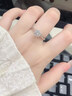周百福【1000+门店】S925银戒指女求婚结婚订婚对戒送女友纪念生日礼物 【银戒指】*免费刻字+写贺卡-纪念日生日送闺蜜老婆 实拍图