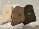 猫人3双装35%羊毛袜子男士袜子男冬季加厚保暖袜男毛圈袜睡眠袜男 实拍图