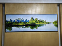 墨派客厅装饰画现代简约沙发背景墙壁画背有靠山超大尺寸横幅山水挂画 绿水青山 180x60cm(适合2.2米沙发)晶瓷 实拍图
