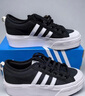 adidas NIZZA PLATFORM厚底增高运动帆布鞋男女阿迪达斯三叶草   一号黑/白   39 实拍图