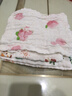 纯棉纱布方巾柔软吸水儿童毛巾印花口水巾高密婴幼儿A类幼儿园 5条六层纱布图案随机搭配25*25 实拍图