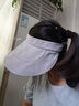 蕉下（beneunder）遮阳帽女防晒帽子太阳帽黑胶空顶帽防紫外线夏季蛋卷收纳便携黄 实拍图