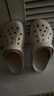 卡骆驰crocs洞洞鞋贝雅卡骆班轻便耐磨一脚蹬休闲鞋|205089 冬日白/彩色-1LI 37 /38(230mm) 实拍图