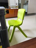 舒怡然 大中小学生塑料椅子靠背加大加厚培训班桌椅家用椅胶凳子 新款加厚靠背椅果绿坐高40cm 中 实拍图