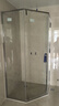 九牧（JOMOO） 【定制】极窄钻石淋浴房一体式干湿分离淋浴隔断沐浴房赠石基E17 亮银型材（内外双开） 【光玻】1000*1000*2000mm 实拍图