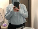 蕉下（beneunder）防晒衣女1.5冰丝连帽外套凉感透气加宽黑胶帽檐雾轻雾语蓝M 实拍图