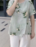 俞兆林中老年女装妈妈装短袖套装夏装薄款两件套老人衣服 Y244A2807 实拍图