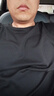 拇指白小T二代白色短袖T恤男女春夏三防纯棉白小丅打底衫上衣 黑色男款 L 实拍图