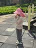 牧萌儿童防晒帽男女童防紫外线宝宝遮阳帽夏季太阳帽沙滩大帽檐苹果红 实拍图