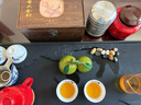 咪曦乌金石茶盘带排水茶台浮雕茶具套装家用办公茶托盘可定制70*35 实拍图