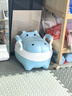 小哈伦儿童马桶婴儿坐便器婴幼儿尿盆小孩宝宝小便器软垫坐垫天蓝0-6岁 实拍图