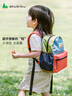 SHUKIKU儿童书包幼儿园背包防丢失小书包防泼水超轻双肩包橙红S+码 实拍图