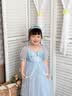 G.duck童装女童爱莎公主裙夏季洋气儿童裙子夏季礼服裙小女孩六一表演服 粉色裙子 110 (建议100cm 4-5岁左右)cm 实拍图