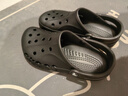 crocs卡骆驰洞洞鞋贝雅男鞋女鞋轻便耐磨一脚蹬拖鞋休闲鞋|10126 黑色-001 39 (240mm) 实拍图