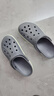crocs卡骆驰洞洞鞋贝雅卡骆班轻便耐磨一脚蹬休闲鞋|205089 石板灰/青柠绿-0GX 43 (270mm) 实拍图