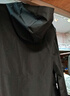 特步防泼水外套新款男夹克上衣跑步训练服户外骑行服双层风衣运动服 正黑色-0104 3XL 实拍图