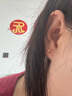 老凤祥素金圆珠黄金耳钉足金999金豆豆金耳钉送女友老婆生日礼物618礼物 素金圆珠耳钉 足金约1.3g 实拍图