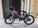 飞鸽儿童自行车6-8-10-12岁青少年自行车学生12到18岁变速山地自行车 单速-辐条轮-渐变紫-98%已安装 20寸【适合身高130cm-155cm】 实拍图