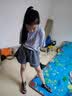 G.duck童装女童套装夏季新款儿童服装女大童夏装洋气女孩衣服短袖两件套 灰色格子gcasqik 140 身高130-140cm年龄9-10岁 实拍图