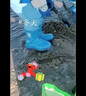 熊火儿童玩水下水裤赶海水库连体水裤水鞋半身防水服下水裤半身裤子 蓝色儿童下水裤 27 实拍图
