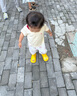 B.Duck小黄鸭童鞋儿童四季雨靴男童女童宝宝束脚筒靴雨鞋5911黄色22 实拍图