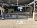 启功电动伸门铝合金电动段滑门悬浮门学校工厂公司无轨伸缩门电动大门 安装方案 实拍图