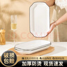 司晨鱼盘家用2025新款釉下彩大号蒸鱼盘子菜盘创意餐盘陶瓷菜碟子餐具 10个7.5英寸方盘【黑线款】 实拍图