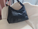 GROTTO个乐经典迷你hobo植鞣绵羊皮轻便单肩斜挎小软包礼物 经典黑（金标MINI） MINI 实拍图
