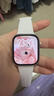 Apple/苹果 Watch Series 10 智能手表GPS款42毫米玫瑰金色铝金属表壳淡桃粉色运动型表带S/M MX1R3CH/B 实拍图