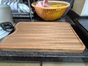 双枪乌金檀菜板 百年龄整木砧案板家用切菜食品抗菌防霉实木40*27*2.5 实拍图