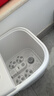 美的（Midea）泡脚桶按摩足浴盆加热暖脚自动按摩洗脚盆泡脚保暖盆理疗恒温高深桶生日礼物送男女友ZL305极地白 实拍图