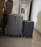 新秀丽（Samsonite）京东联名定制款行李箱25英寸竖条纹拉杆箱拿铁咖GU9密码托运箱 实拍图