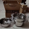 花厨夫人316不锈钢汤锅食品级家用大容量燃气灶电磁炉通用316双层蒸锅加厚 双层汤锅【抗菌316钢】 24cm 实拍图