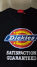 dickieslogo印花短袖T恤情侣款圆领休闲男装T恤 DK007088 黑色 M  实拍图