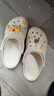 卡骆驰crocs洞洞鞋贝雅男鞋女鞋轻便耐磨一脚蹬拖鞋休闲鞋|10126 白-100 36 /37(220mm) 实拍图