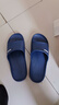 果洛菲（GUOLUOFEI）特大码凉拖鞋男女士夏居家浴室EVA洗澡防滑加肥加大藏青色40-41 实拍图