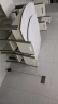 沐晨岩板餐桌实木可伸缩折叠圆餐桌椅组合现代简约小户型餐厅吃饭桌子 4轨道宝马灰-雪山白岩板【木椅】 1.35m一桌六椅 实拍图