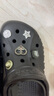 卡骆驰crocs洞洞鞋贝雅男鞋女鞋轻便耐磨一脚蹬拖鞋休闲鞋|10126 黑色-001 40 (250mm) 实拍图