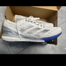 adidas ADIZERO BOSTON 9马拉松boost专业竞训跑鞋男阿迪达斯 白色/银色/蓝色   44 实拍图