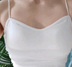 FitonTon吊带背心女士美背文胸一体运动瑜伽内衣带胸垫性感打底内搭白L 实拍图
