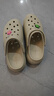 crocs卡骆驰檀健次同款经典泡芙洞洞鞋轻便舒适休闲鞋|207521 骨白色-2Y2(含智必星) 37 /38(230mm) 实拍图