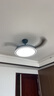 雷士（NVC）LED照明风扇灯吊扇灯北欧餐厅卧室黑色灯具全光谱1级能效遥控42寸 实拍图